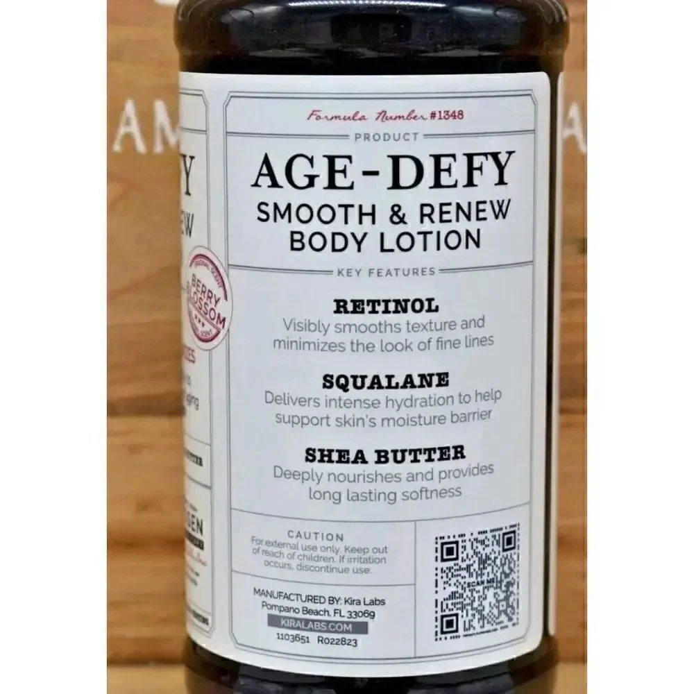 Rosen Apothecary Age Defy Smooth and Renew Body Lotion, Berry Blossom Scent, New